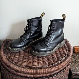 Dr. Martens 1460 Black Leather Lace Up Boots
